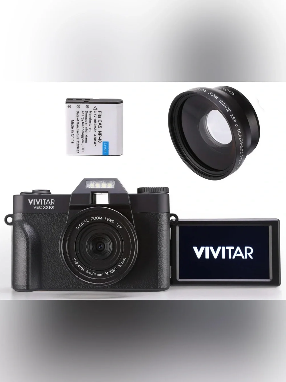 4K Digital Camera, 8x Digital Zoom, 3
